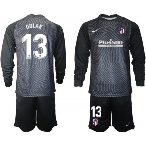 Atlético de Madrid Fodboldtrøjer Jan Oblak 13 Målmand Børn sæt 2020/21 M004 Langærmet Atlético de Madrid Fodboldtrøjer Jan Oblak 13 Målmand Børn sæt 2020/21 M004 Langærmet